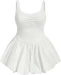 Women's Plus Size Sleeveless Bubble Dress Ruched Rib Knitted A Line Mini Dresses