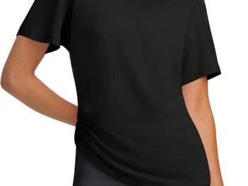 Workout Tops for Women UPF 50+ Breathable Quick Dry Loose Fit T Shirt Outdoor Yoga Running Hiking Gym Tee Top
