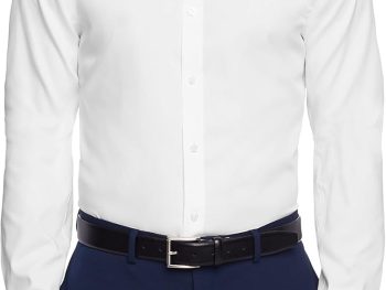 Men's Dress Shirt Slim Fit Non Iron Solid