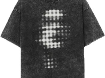 Men's Retro Loose-Fitting T-Shirt, Hip Hop & Rapper Print Acid Wash Top