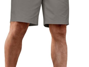 Men's Casual Shorts Cotton Elastic Waist Drawstring Shorts Lightweight Summer Beach Shorts