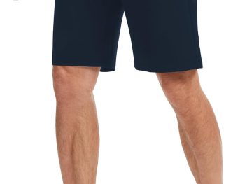 Men's Cotton Athletic Shorts Golf Inner Drawstring Workout Running Casual Shorts Zipper Pockets
