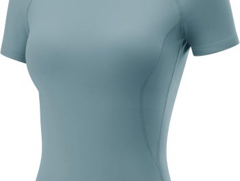 Womens Workout Tops Short Sleeve Raglan Athletic Shirts Yoga Gym Crewneck Quick Dry Tshirts