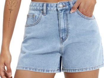 2026 Jean Shorts for Women Basic Wash Stretchy Solid Denim Summer Hot Short Y2k Casual Jorts