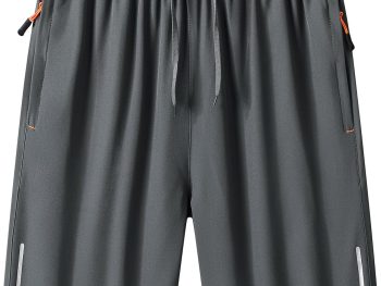 Mens Athletic Running Shorts,5 inch Quick Dry Lightweight Two Packets Gym Workout Basketball Hiking Golf Casual Short