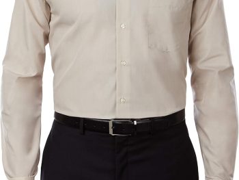 Men's Dress Shirt – Solid Color Poplin