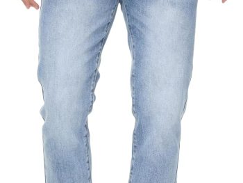 men Stretch Regular Fit Straight-Leg Cotton Fashion Comfort Flex Waist Denim Pants Jeans