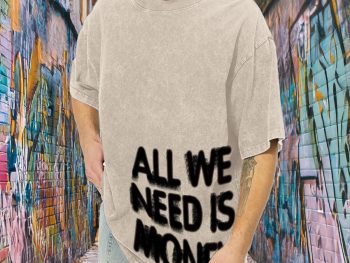 Men's Loose-fitting Printed T-shirt
