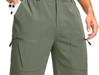 Men's Hiking Cargo Shorts 9" Lightweight Stretch Travel Work Shorts for Men Outdoor Casual with 5 Pockets