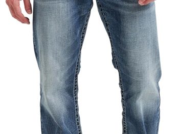 men  Relaxed Fit Straight Leg Jeans